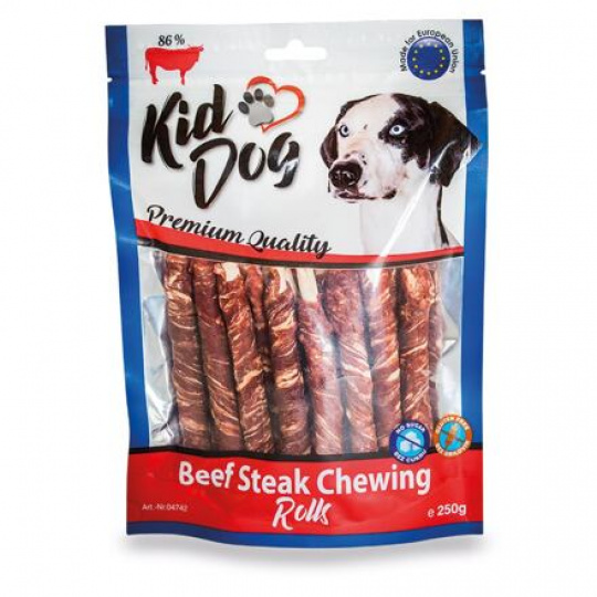 KIDDOG hovězí steak na buvolí tyčince - 8 mm/12 cm 250 g