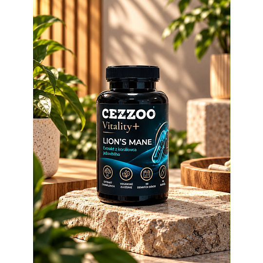 CEZZOO Vitality+ Lion's Mane 90 kapslí