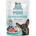 BRIT Care Mini Salmon&Herring Sterilised - Mokré krmivo pro psy - 85 g