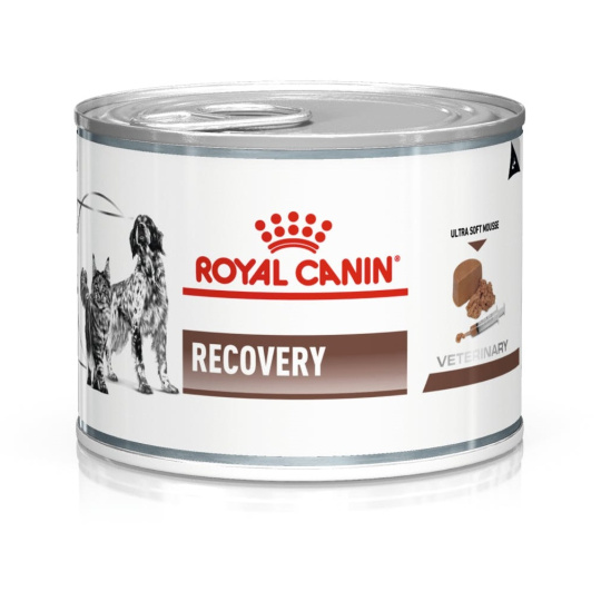 ROYAL CANIN Recovery Mokré krmivo pro psy a kočky Pěna Drůbež, Vepřové 195 g