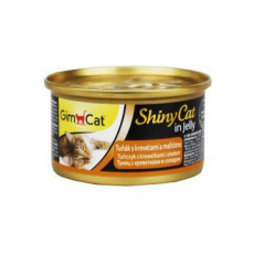 Gimpet kočka konz. ShinyCat tuňák+kreveta+maltoza 70g Gimpet kočka konz. ShinyCat tuňák+kreveta+maltoza 70g