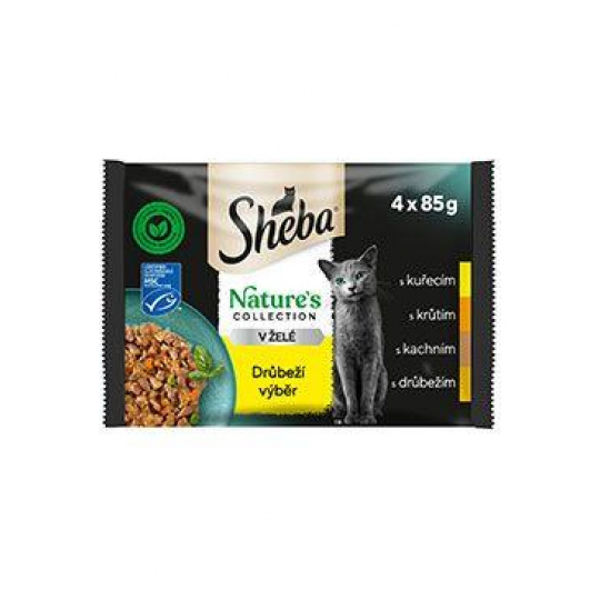 Sheba kapsa Nature's Collection drůbeží výběr 4x85g