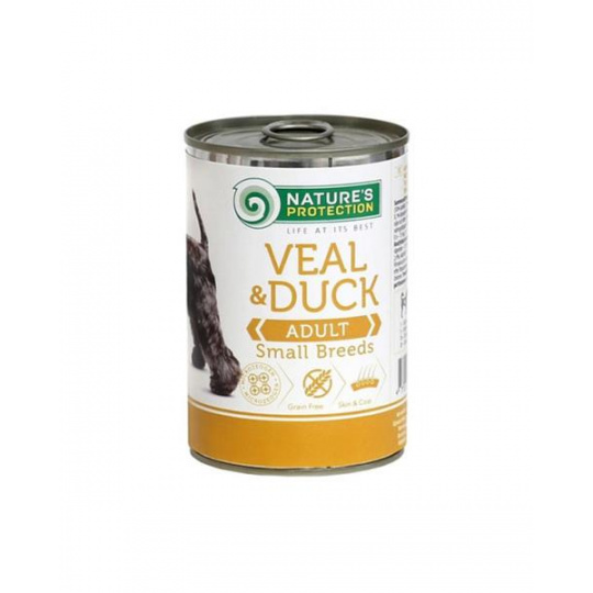 Natures P KONZERVA dog adult Veal & Duck small breed 400 g