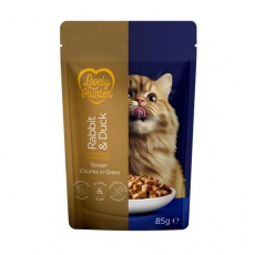 LOVELY HUNTER cat adult sterilized KAPSIČKA rabbit&duck 85 g LOVELY HUNTER cat adult sterilized KAPSIČKA rabbit&duck 85 g