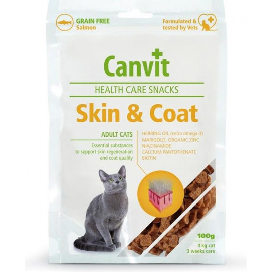 Canvit Snack cat Skin & Coat 100 g