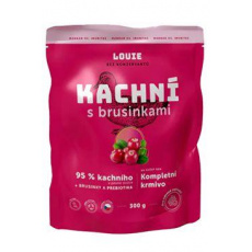 Louie Dog kapsa Kachní s brusinkami 300g Louie Dog kapsa Kachní s brusinkami 300g