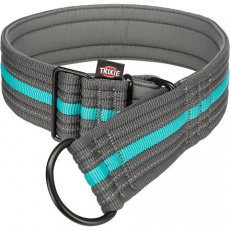 Polostahovací obojek FUSION, S-M: 28-38 cm/ 35 mm, grafit/oceán Polostahovací obojek FUSION, S-M: 28-38 cm/ 35 mm, grafit/oceán
