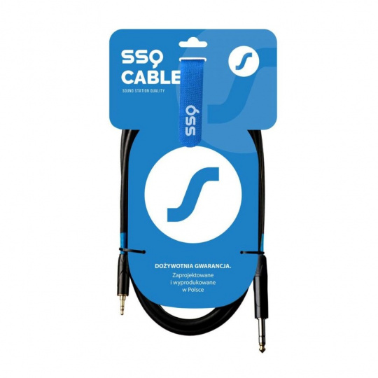 SSQ MiJS1 - Kabel Jack Stereo 3,5 mm - Jack stereo 6,3 mm, 1 m