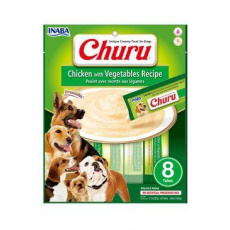 Pamlsek Inaba Churu Pyré dog Kuracie so zeleninou 8 túb 160 g Pamlsek Inaba Churu Pyré dog Kuracie so zeleninou 8 túb 160 g