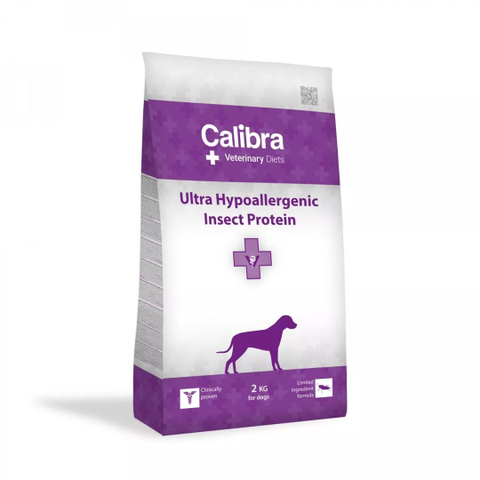 CALIBRA Veterinary Diets Ultra Hypoallergenic Insect - suché krmivo pro psy - 2 kg