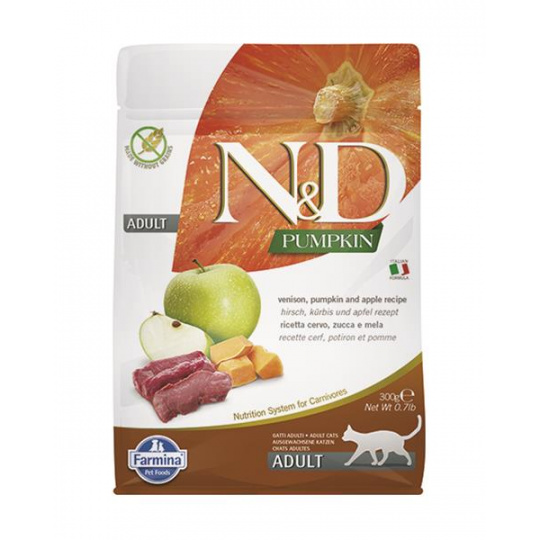 N&D cat PUMPKIN  adult venison & apple 0,3 kg
