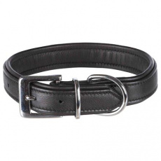 Obojok ACTIVE COMFORT kožený - čierny