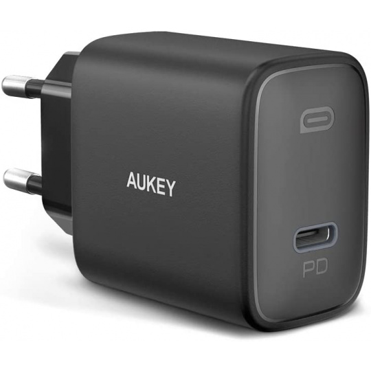 AUKEY PA-F1S Swift nabíječka na PDA/mobilní telefon Černá 1xUSB C Power Delivery 3.0 20W 3A