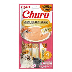 Churu Cat Salmon with Chicken Recipe 4x14g Churu Cat Salmon with Chicken Recipe 4x14g