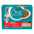 PURINA One Sterilcat mix příchutí - mokré krmivo pro kočky - 12 x 85g