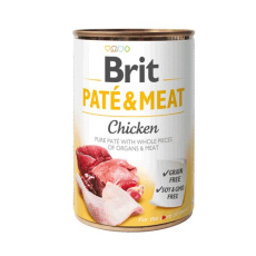 BRIT Paté & Meat s kuřecím masem - mokré krmivo pro psy - 400 g