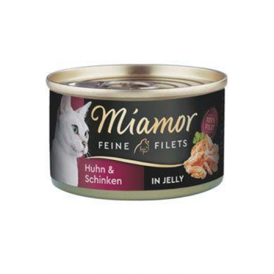 Miamor Cat Filet konzerva kuře+šunka v želé 100g Miamor Cat Filet konzerva kuře+šunka v želé 100g