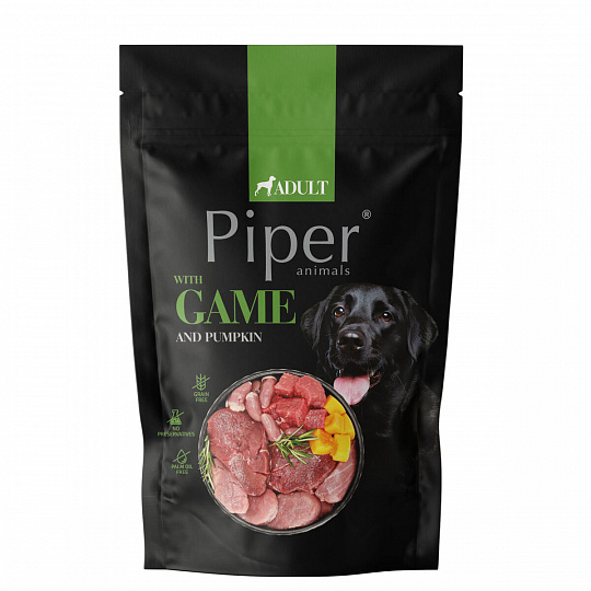 NEW PIPER se zvěřinou a dýní, kapsička pro psy 500 g