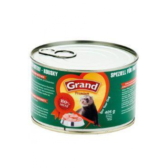 GRAND Ferret konz. Premium kousky 405g GRAND Ferret konz. Premium kousky 405g