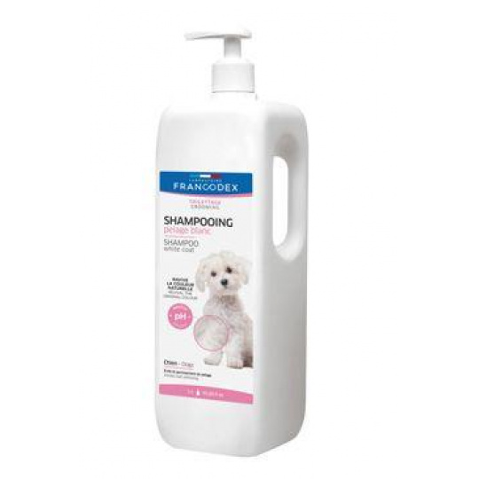 Francodex Šampon bílá srst pes 1l Francodex Šampon bílá srst pes 1l