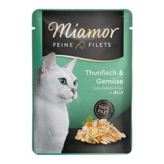 Miamor Cat Filet kapsa tuňák+zelenina v želé 100g