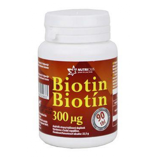 Biotin 300mcg 90tbl Nutricius