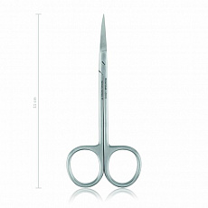 Nožnice očné Eickemeyer, zahnuté O/O 110 mm