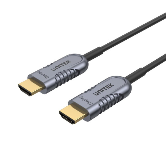 UNITEK C11028DGY HDMI kabel 10 m HDMI Typ A (standardní) Černá, Šedá