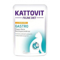 Kattovit Cat Gastro kuře a rýže kapsa 85g Kattovit Cat Gastro kuře a rýže kapsa 85g