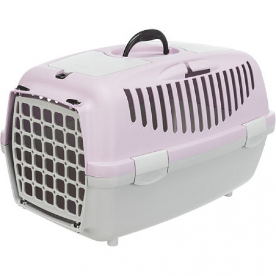 Transportní box CAPRI II, XS-S: 37x34x55cm (max. 8kg), světle šedá/lila
