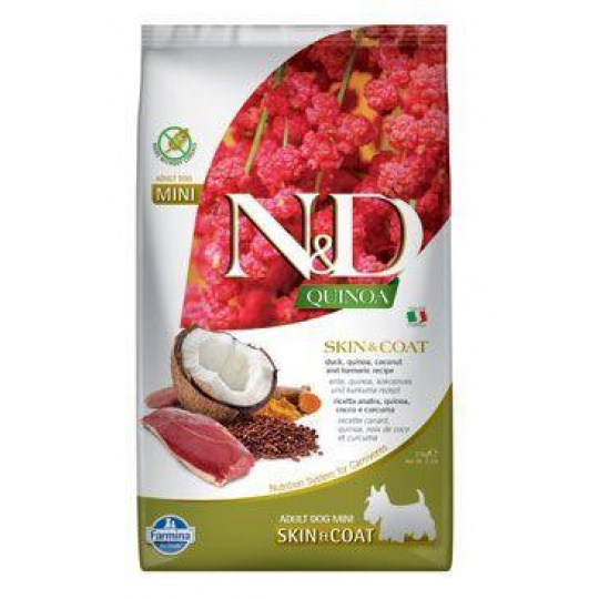 Farmina N&D dog QUINOA (GF) adult mini, skin & coat, duck & coconut 0,8 kg