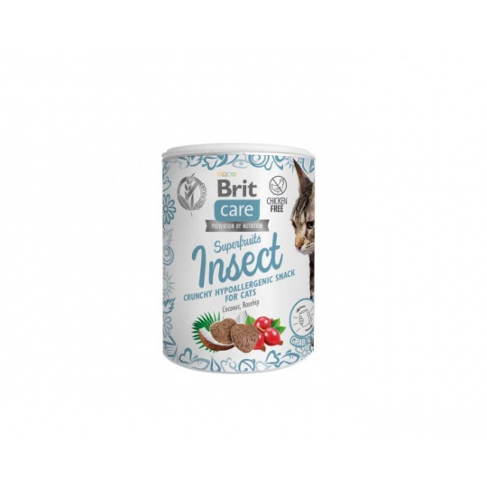 BRIT Care Cat Snack Superfruits Insect - pamlsek pro kočky - 100 g