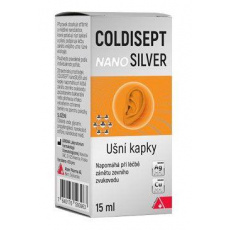 Coldisept nanoSilver ušní kapky 15ml Coldisept nanoSilver ušní kapky 15ml