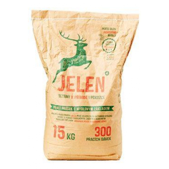 Prací prášek Jelen 300praní, 15kg