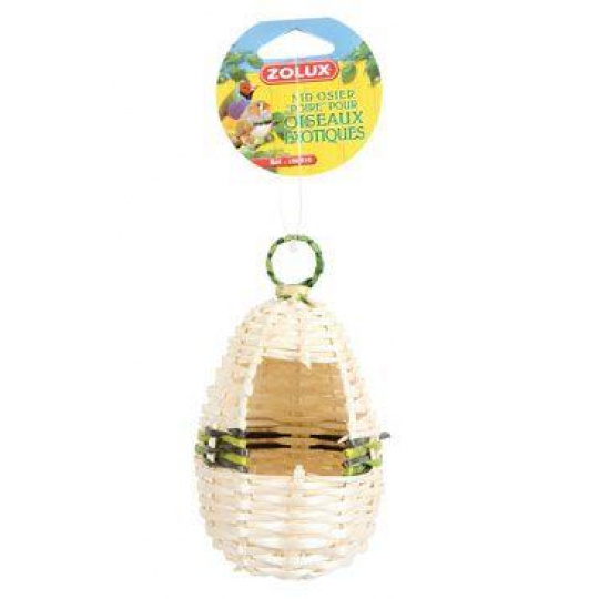 Hnízdo pro ptáky do klece proutěné 14,5cm Zolux Hnízdo pro ptáky do klece proutěné 14,5cm Zolux