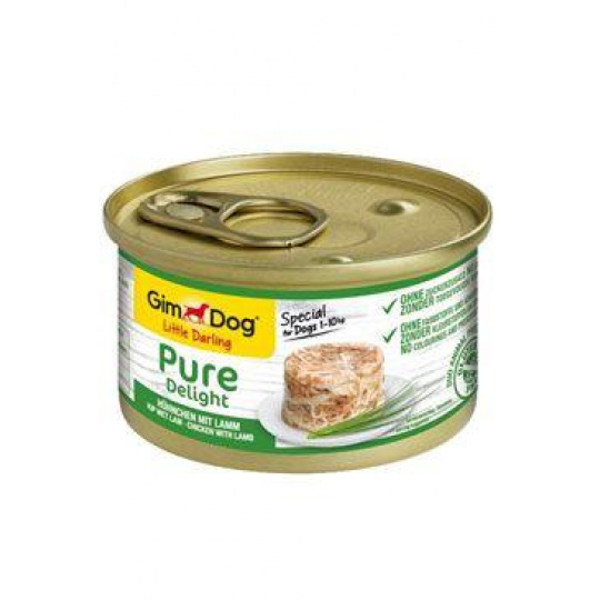 GimDog Pure Delight konz. kuře s jehněčim 85g