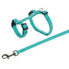 Postroj s vodítkem pro králíka, rychlouzávěry 25-44/1cm 1,25m Postroj s vodítkem pro králíka, rychlouzávěry 25-44/1cm 1,25m