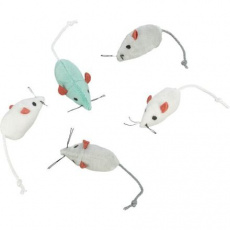 Mini - Mouse, bal. 160 ks bílá, šedá myš 5 cm Mini - Mouse, bal. 160 ks bílá, šedá myš 5 cm
