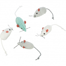 Mini - Mouse, bílá, šedá myš 5 cm