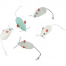 Mini - Mouse, bílá, šedá myš 5 cm
