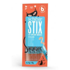 Schesir Cat pochoutka Stix Liquid Snack losos 6x15g Schesir Cat pochoutka Stix Liquid Snack losos 6x15g