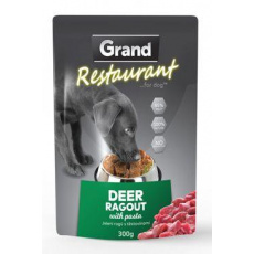 GRAND kaps. deluxe pes Restaur. jelení ragú 300g GRAND kaps. deluxe pes Restaur. jelení ragú 300g