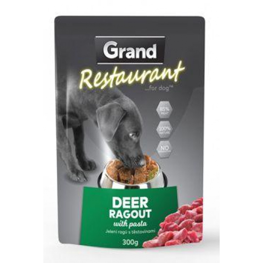 GRAND Dog kapsa Restaurant jelení ragú 300g