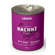 Louie Dog konz. Kachní s rýží 800g Louie Dog konz. Kachní s rýží 800g