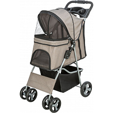 Kočík pre psy BUGGY, rýchlosklápací, 47 x 100 x 80 cm, nosnosť do 15 kg, sivohnedá Kočík pre psy BUGGY, rýchlosklápací, 47 x 100 x 80 cm, nosnosť do 15 kg, sivohnedá