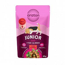 ARATON dog junior KAPSIČKA wet lamb&rabbit  85 g