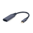 Cablexpert A-USB3C-HDMI-01 adaptér k video kabelům 0,15 m USB typu C Šedá