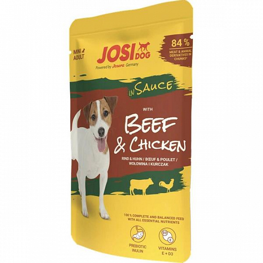 JosiDog pamlsok Dog Beef&Chicken in Sauce 100 g