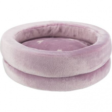 LILLY, kruhový pelech s pevným okrajem a polštářem, ø 45 cm, starorůžová LILLY, kruhový pelech s pevným okrajem a polštářem, ø 45 cm, starorůžová