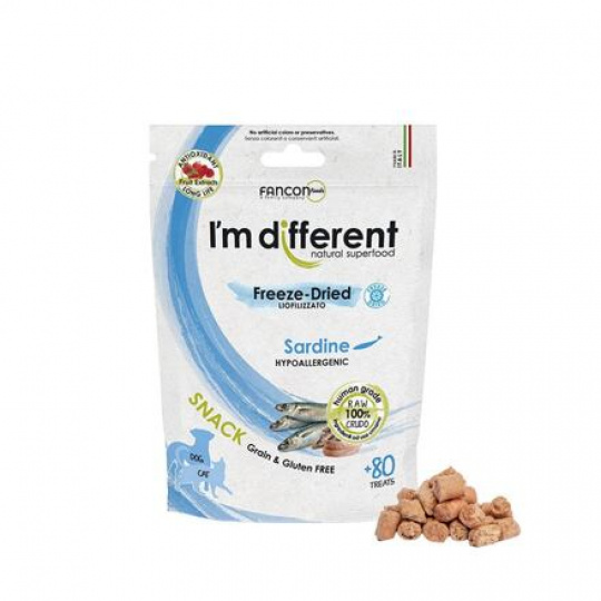 I´M DIFFERENT SNACK sardinky - mrazem sušený pamlsek, 40 g